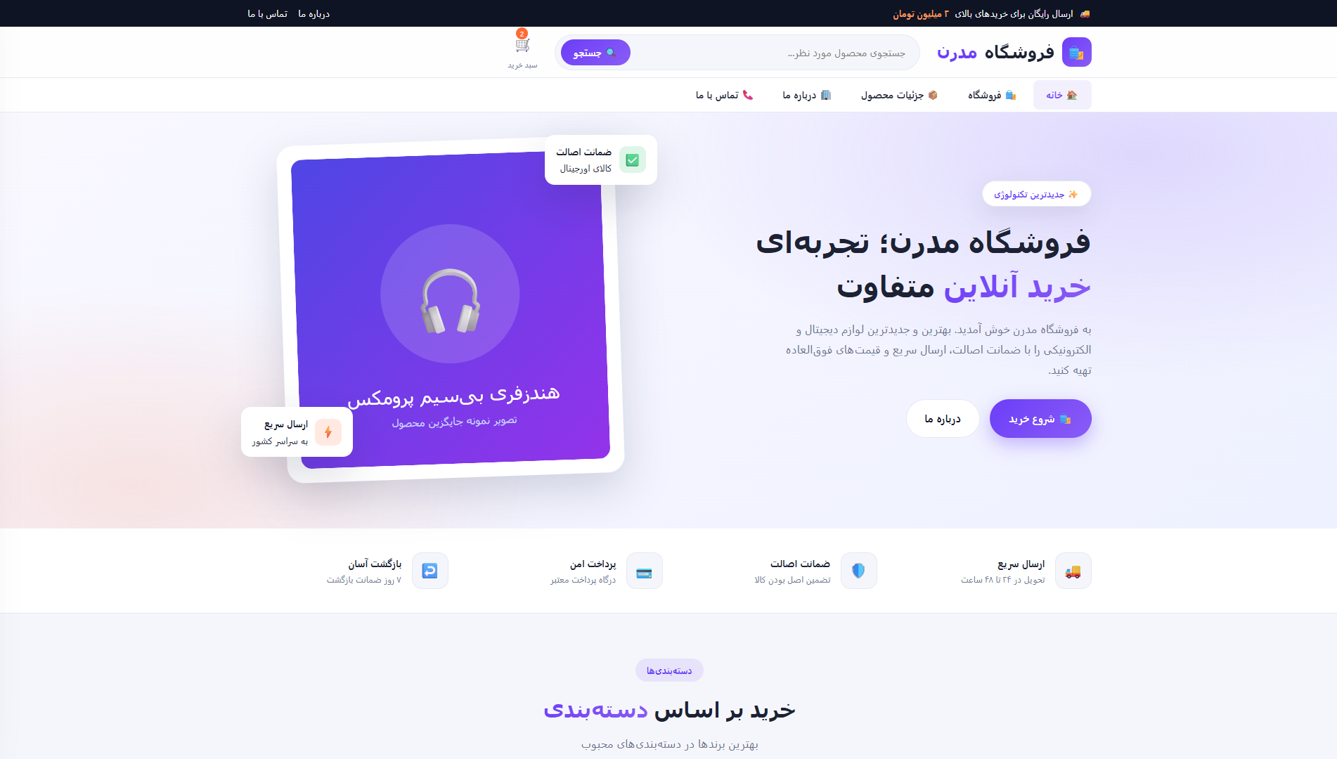 shop template
